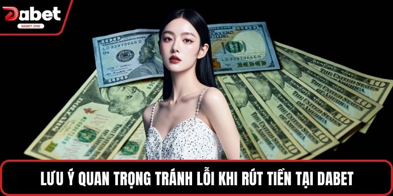 Lưu ý quan trọng tránh lỗi khi rút tiền tại Dabet